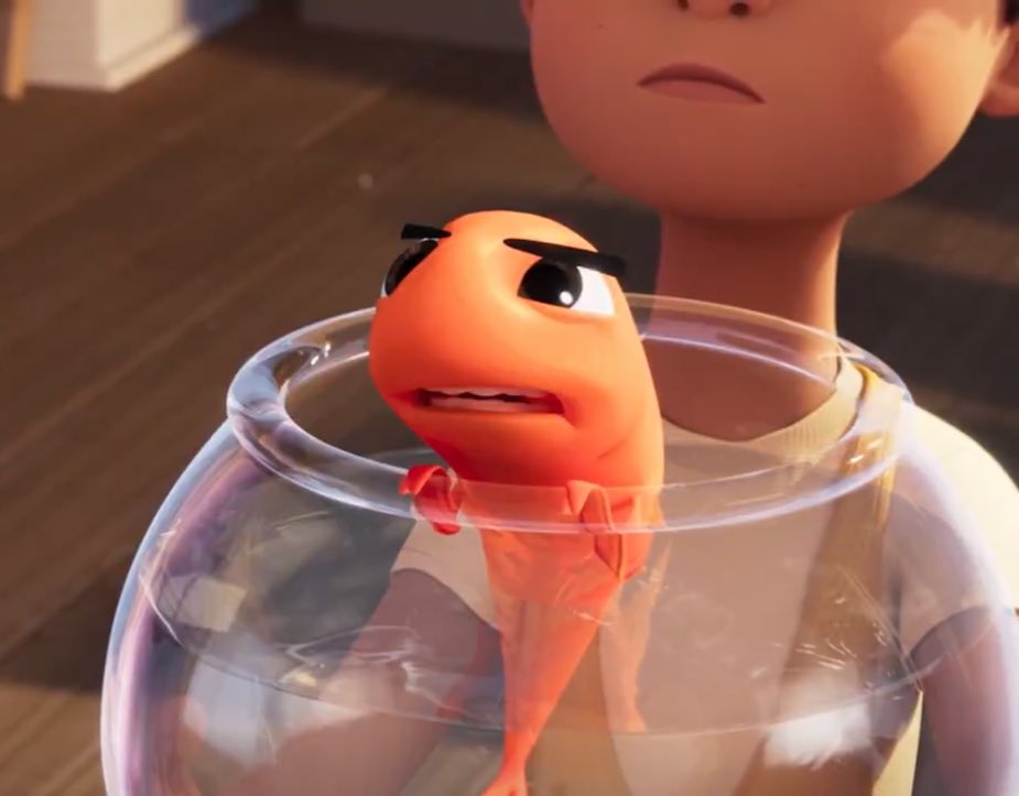 A fish in a bowl, from the upcoming The Cat in the Hat animated film.